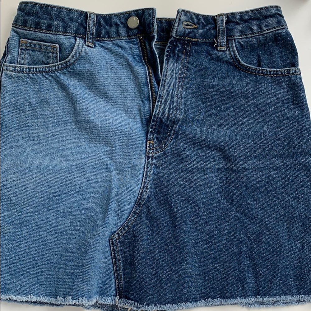 French connection denim skirt!